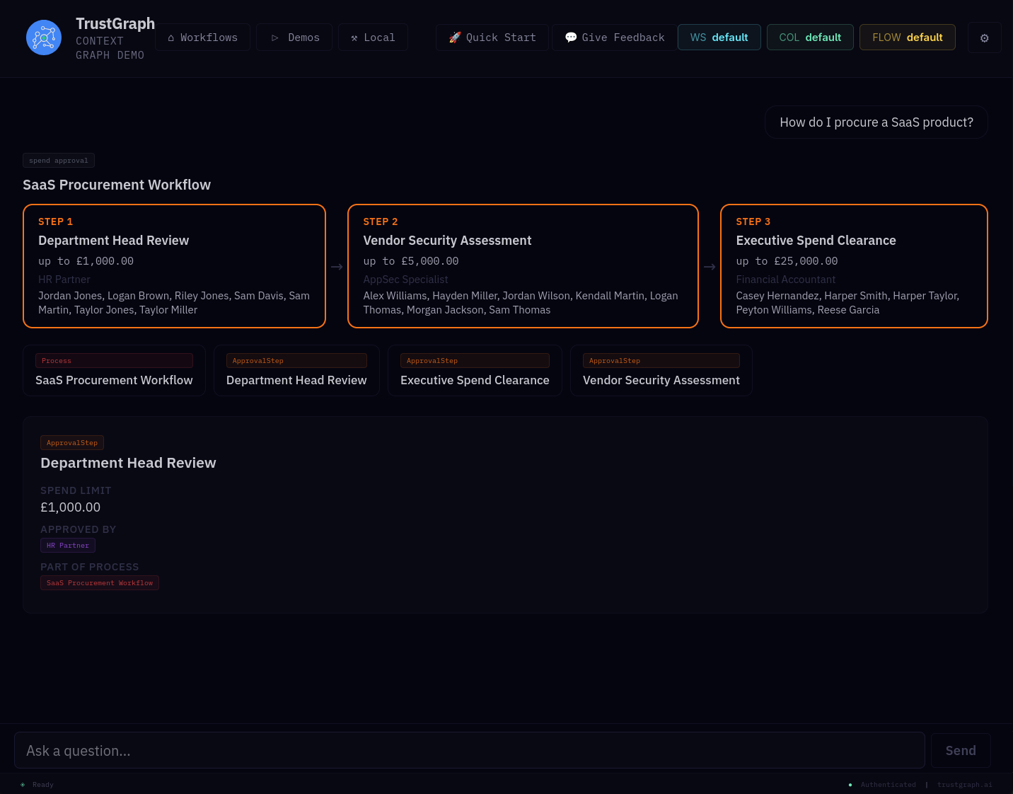 The finished onboarding bot plugin