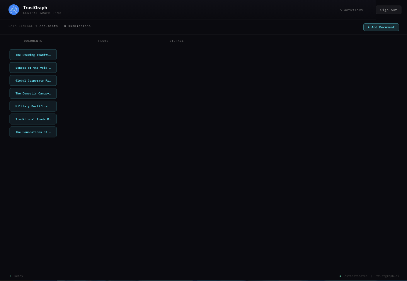 Document Ingestion page