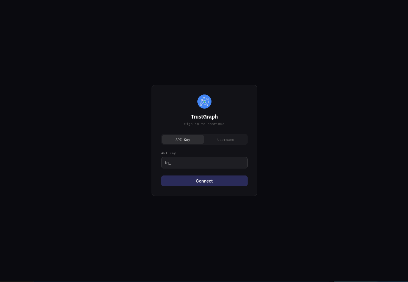 Workbench login page